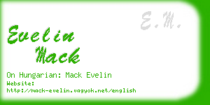 evelin mack business card